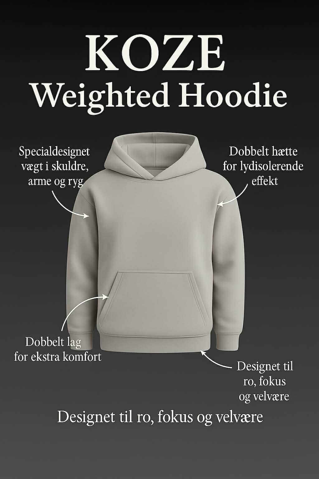 KOZE Classic Weighted Hoodie